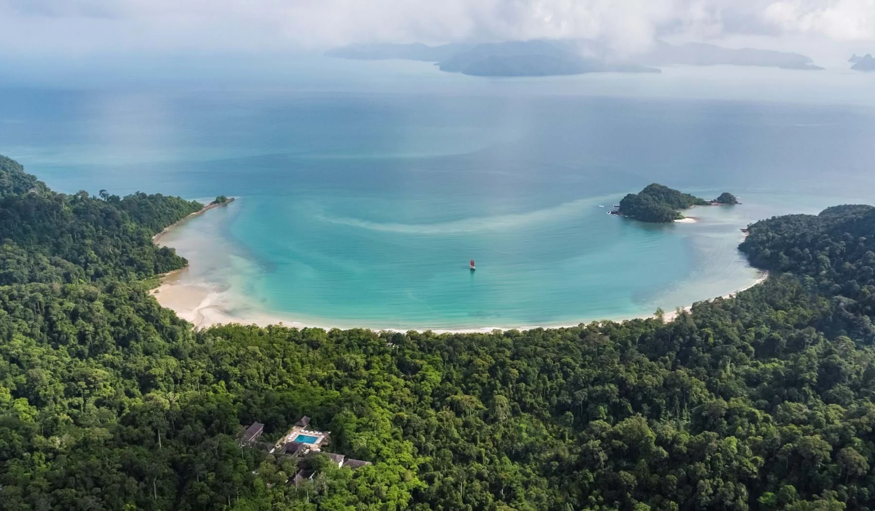 Teluk Datai, dari hutan ke Laut Andaman.