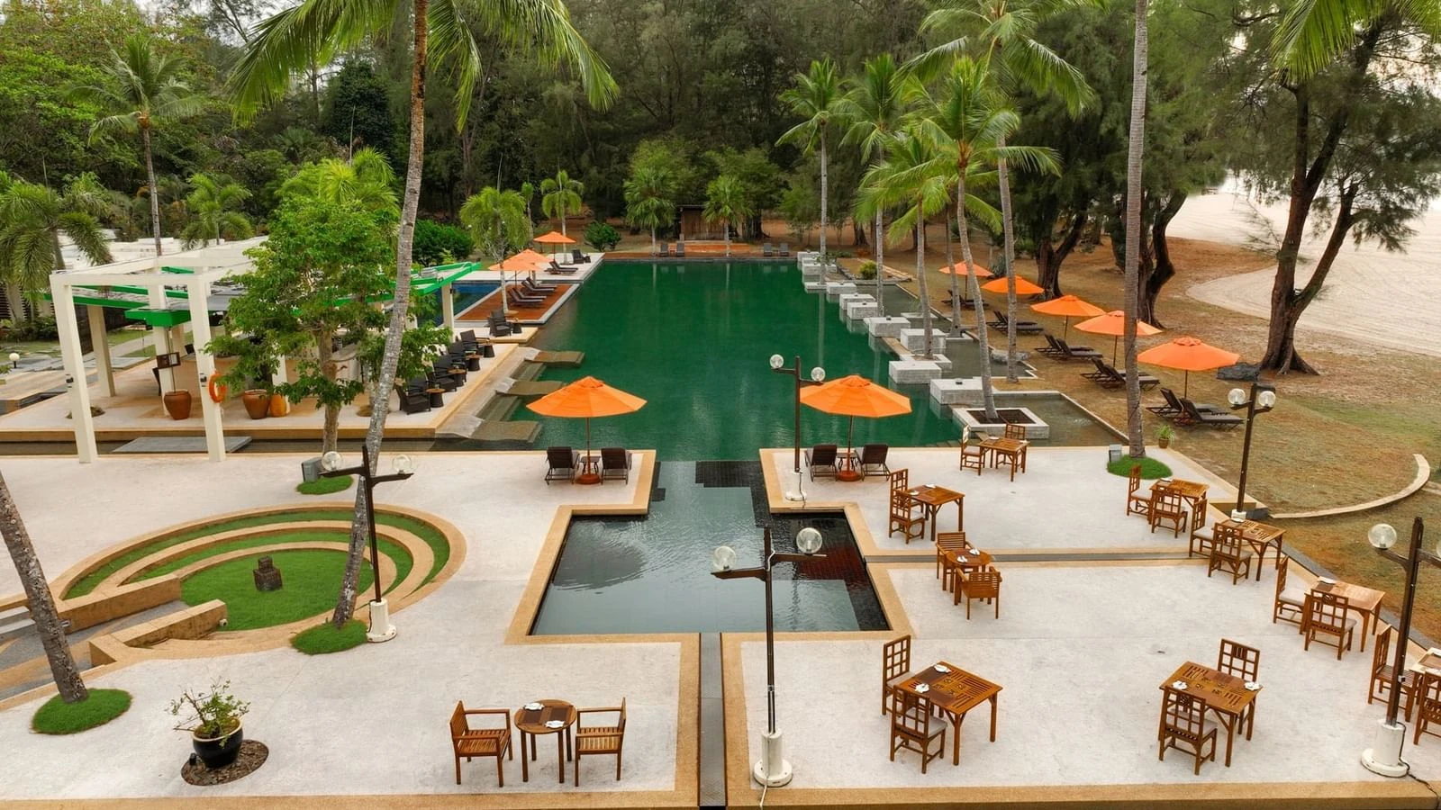 The adult pool at Tanjung Rhu Resort.