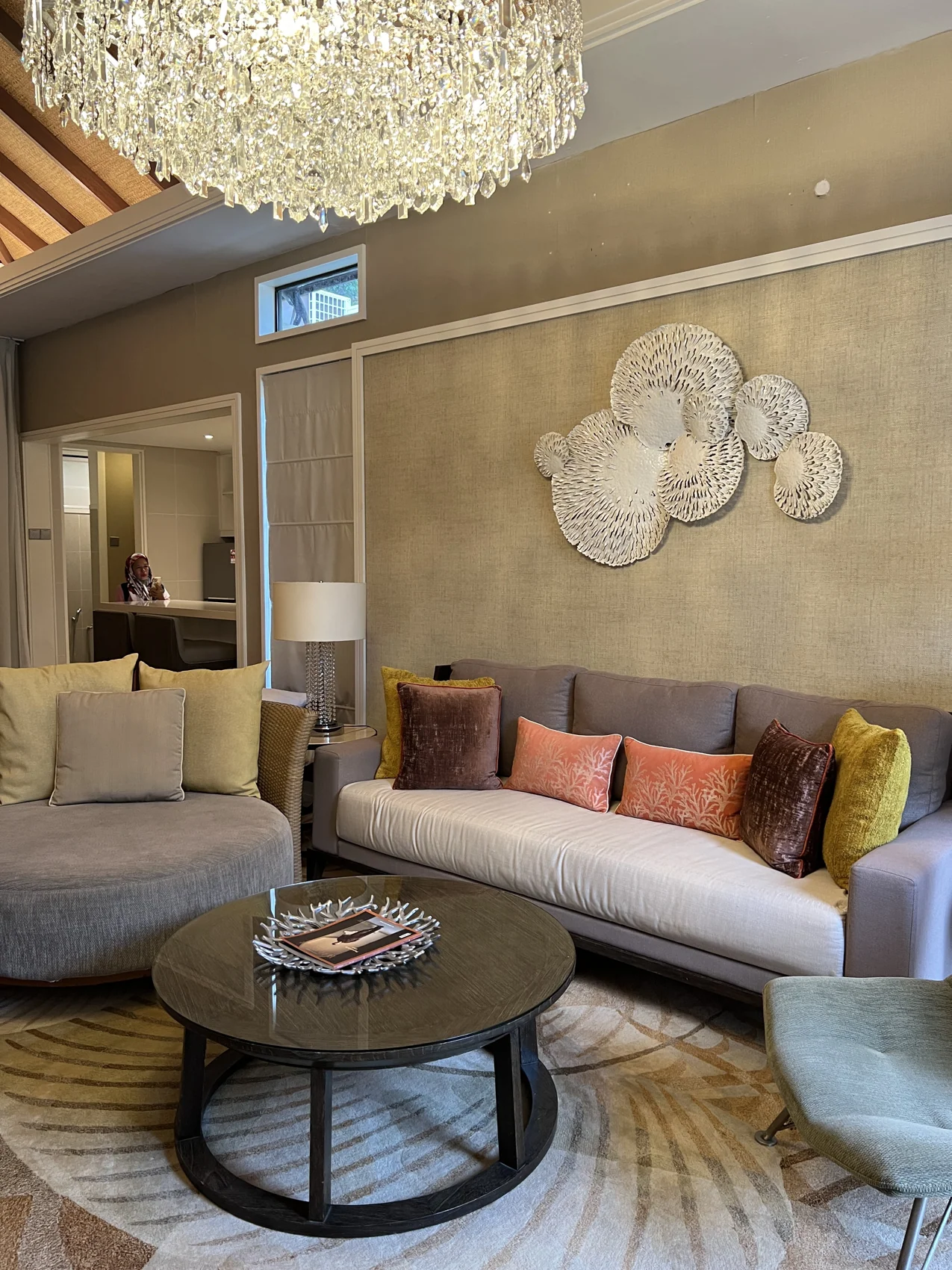 Ruang tamu villa Westin yang saya ambil melalui paid upgrade.